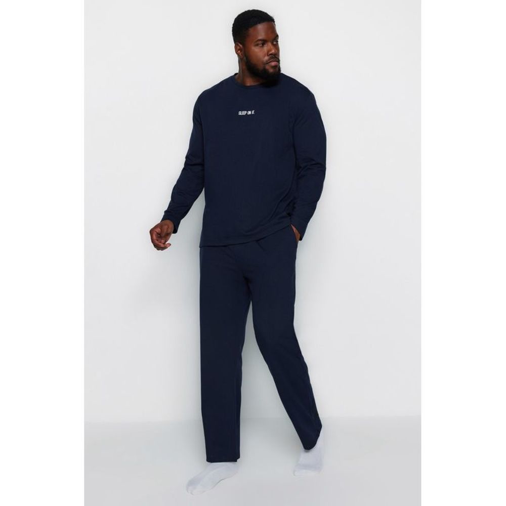 NWT Trendyol Men Knitted Plus Size Pajamas Set